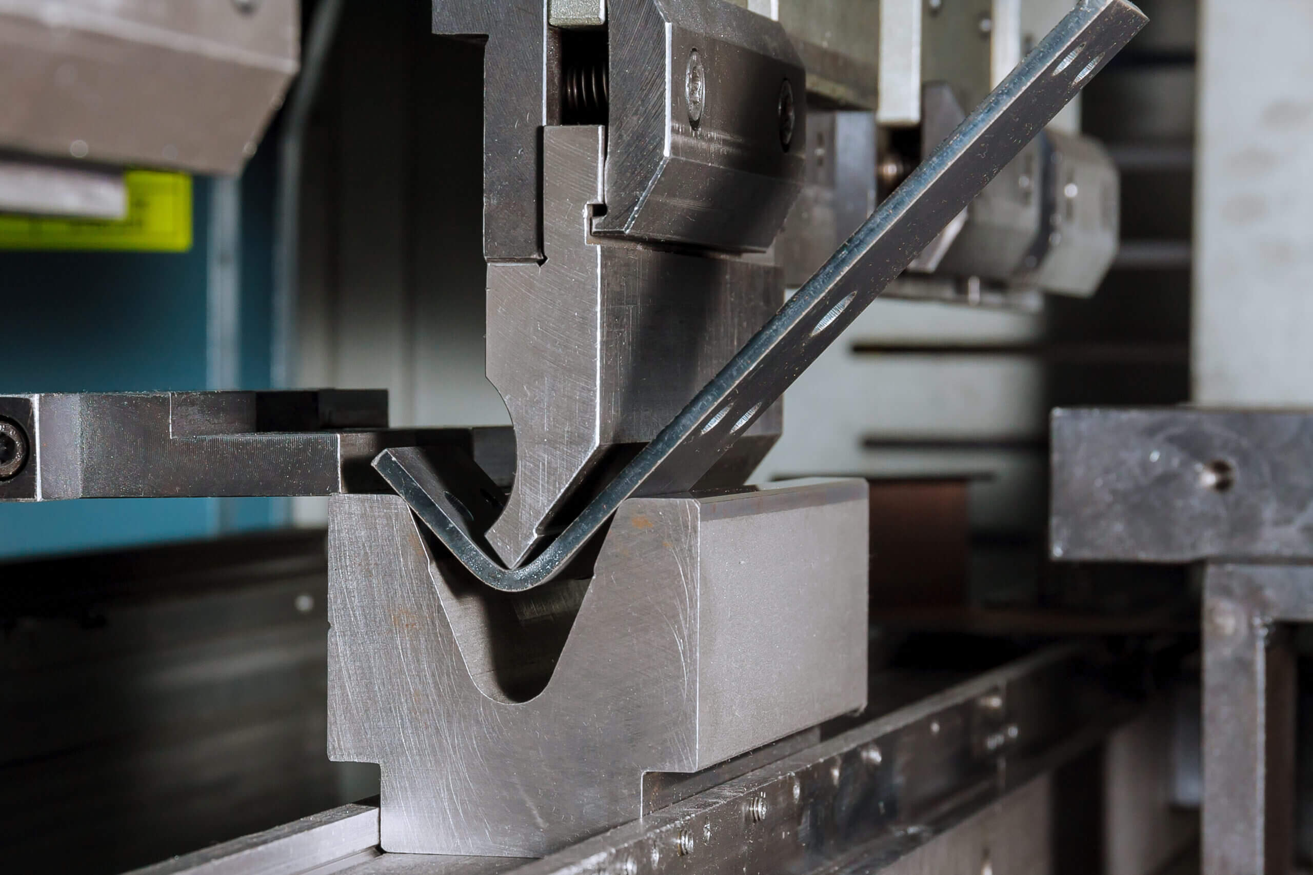 Press brake forming metal